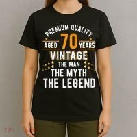 Vintage The Man Myth Legend 70 Yrs 70th Birthday Shirt T-Shirt thumb 4