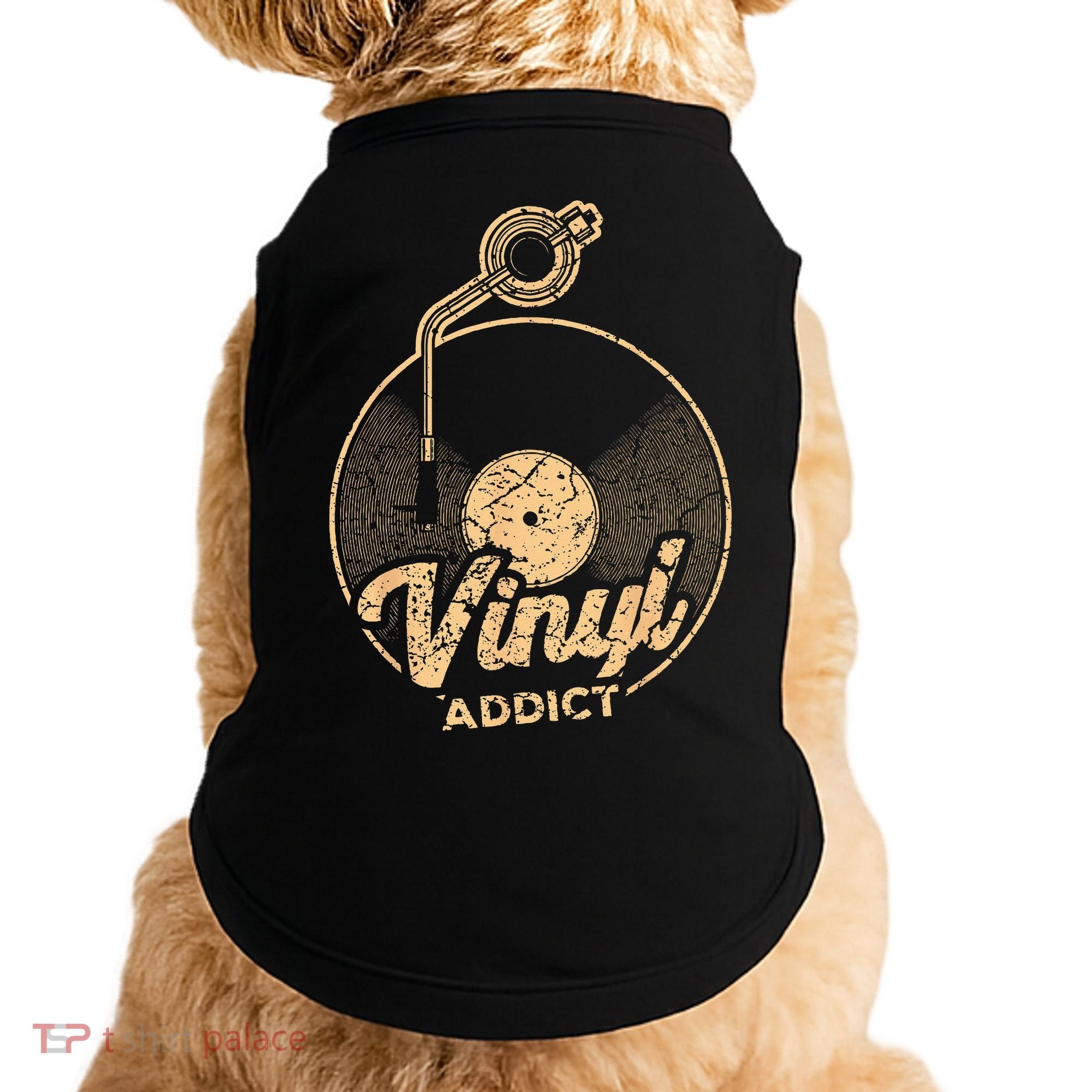 Vinyl Turntable Music Retro LP Record Player DJ Doggie Tank