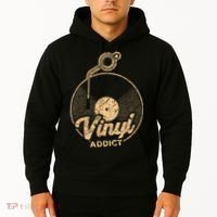 Vinyl Turntable Music Retro LP Record Player DJ Hoodie thumb 2
