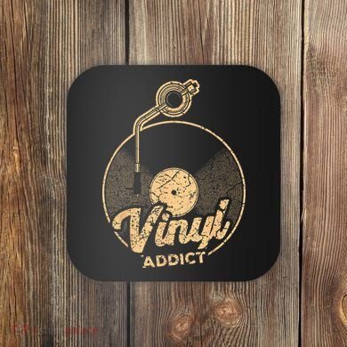 Vinyl Turntable Music Retro LP Record Player DJ Coaster