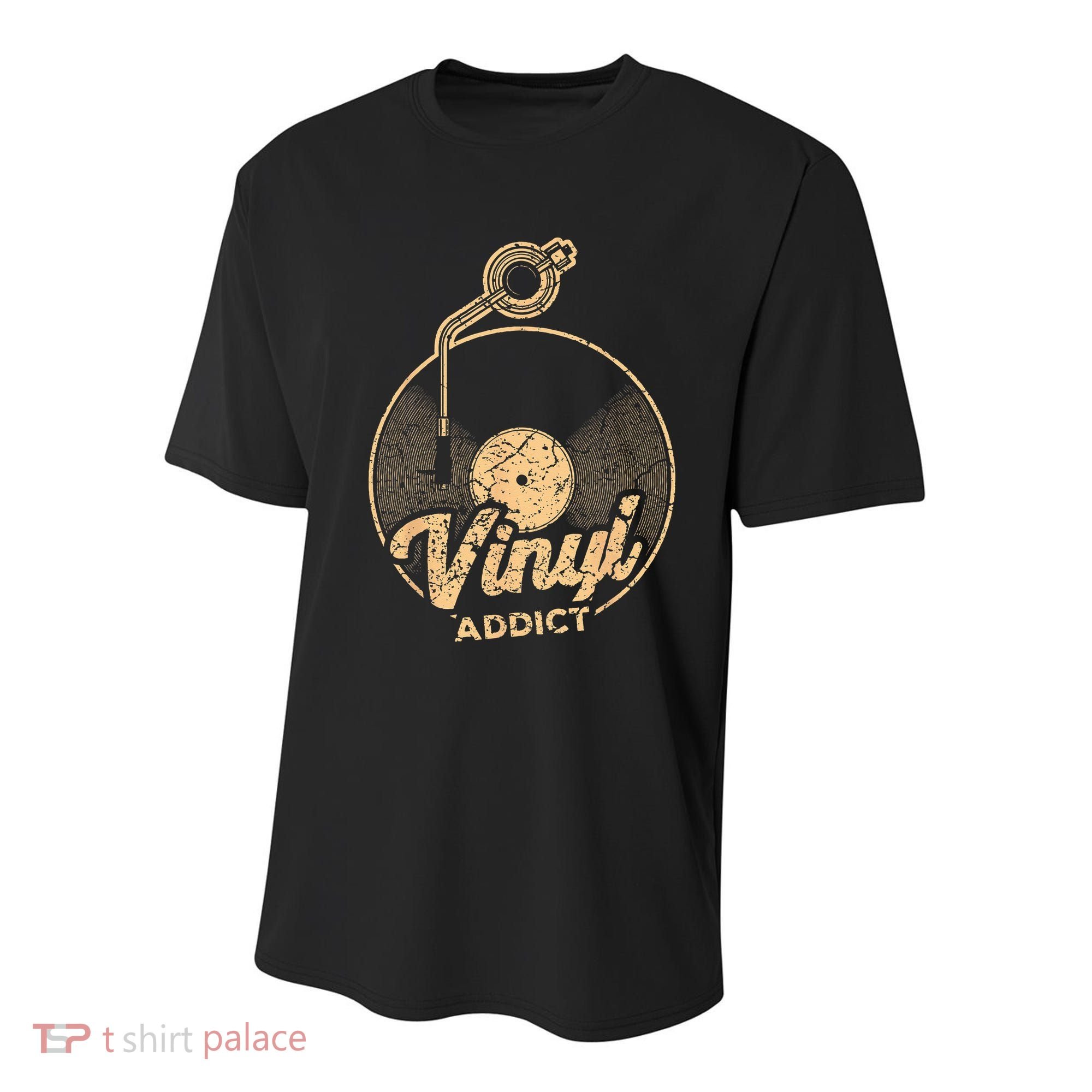 Vinyl Turntable Music Retro LP Record Player DJ Youth Performance Sprint T-Shirt
