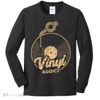 Vinyl Turntable Music Retro LP Record Player DJ Kids Long Sleeve Shirt thumb 0