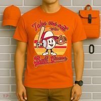 Vintage Take Me Out To The Ball Game Mascot T-Shirt thumb 6