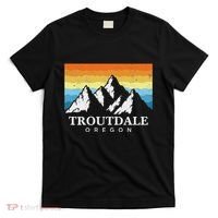 Vintage Troutdale Oregon Mountain Hiking Souvenir Print T-Shirt thumb 0