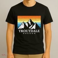 Vintage Troutdale Oregon Mountain Hiking Souvenir Print T-Shirt thumb 3