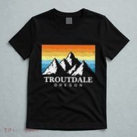 Vintage Troutdale Oregon Mountain Hiking Souvenir Print T-Shirt thumb 5