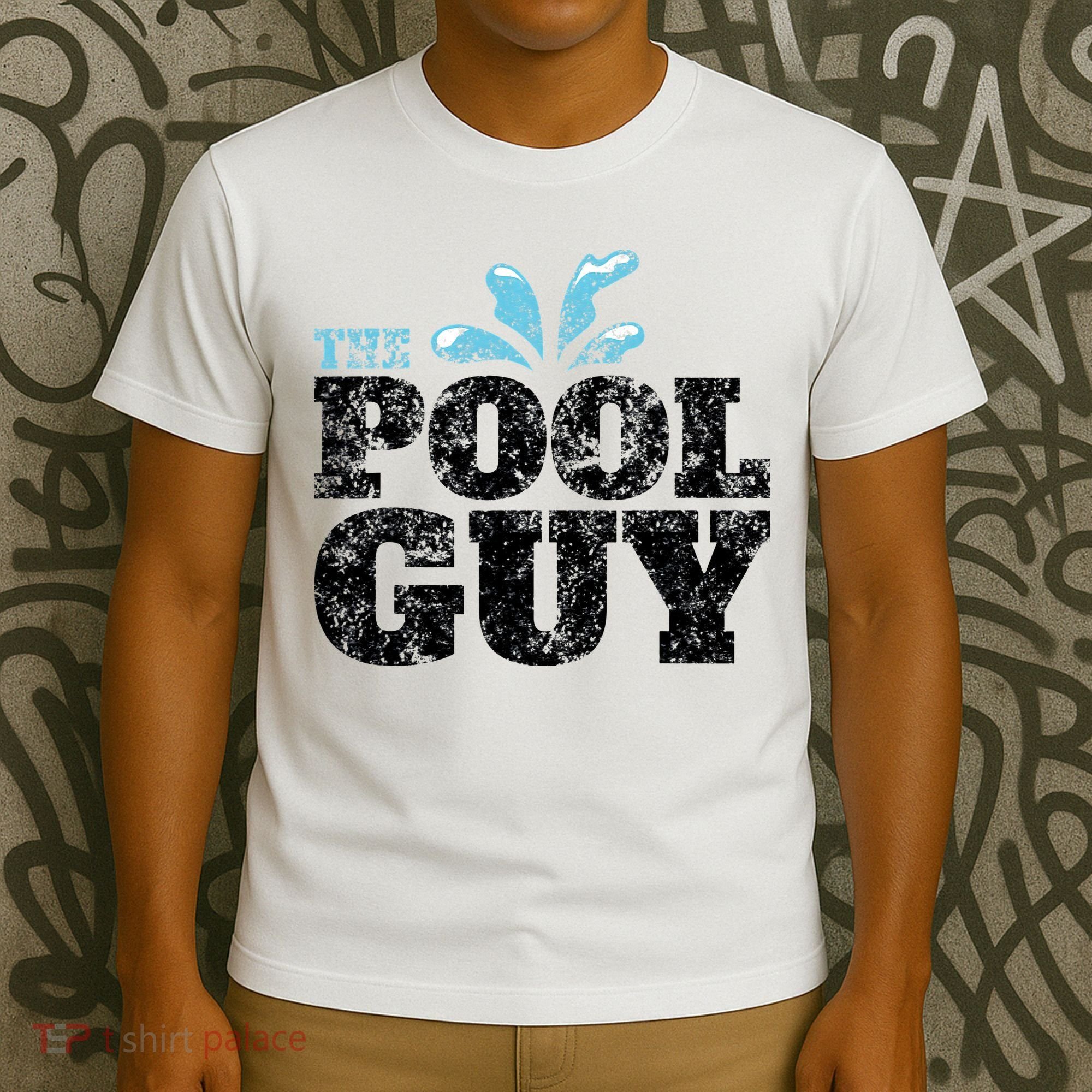 Vintage The Pool Guy Funny Swimming T-Shirt
