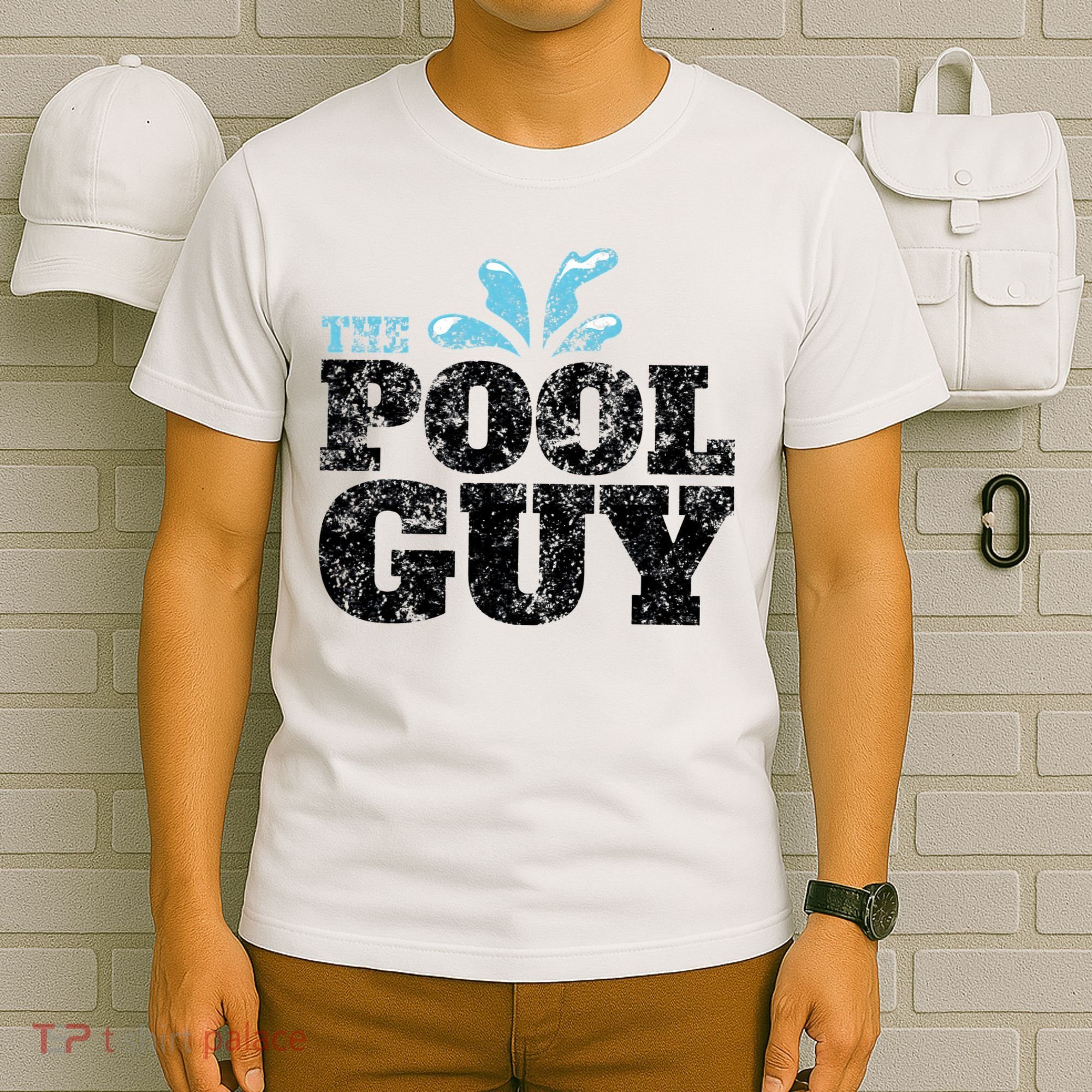 Vintage The Pool Guy Funny Swimming T-Shirt