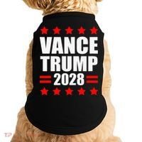 Vance Trump Presidential Election 2028 Political Doggie Tank thumb 0