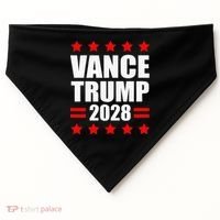 Vance Trump Presidential Election 2028 Political USA-Made Doggie Bandana thumb 0