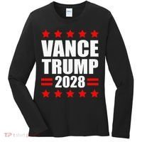 Vance Trump Presidential Election 2028 Political Women's Long Sleeve Shirt thumb 0