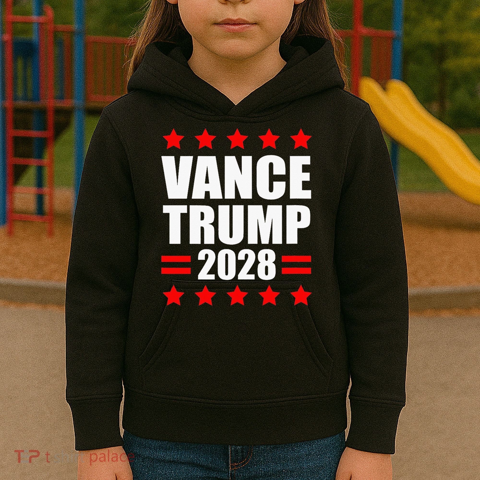 Vance Trump Presidential Election 2028 Political Kids Hoodie
