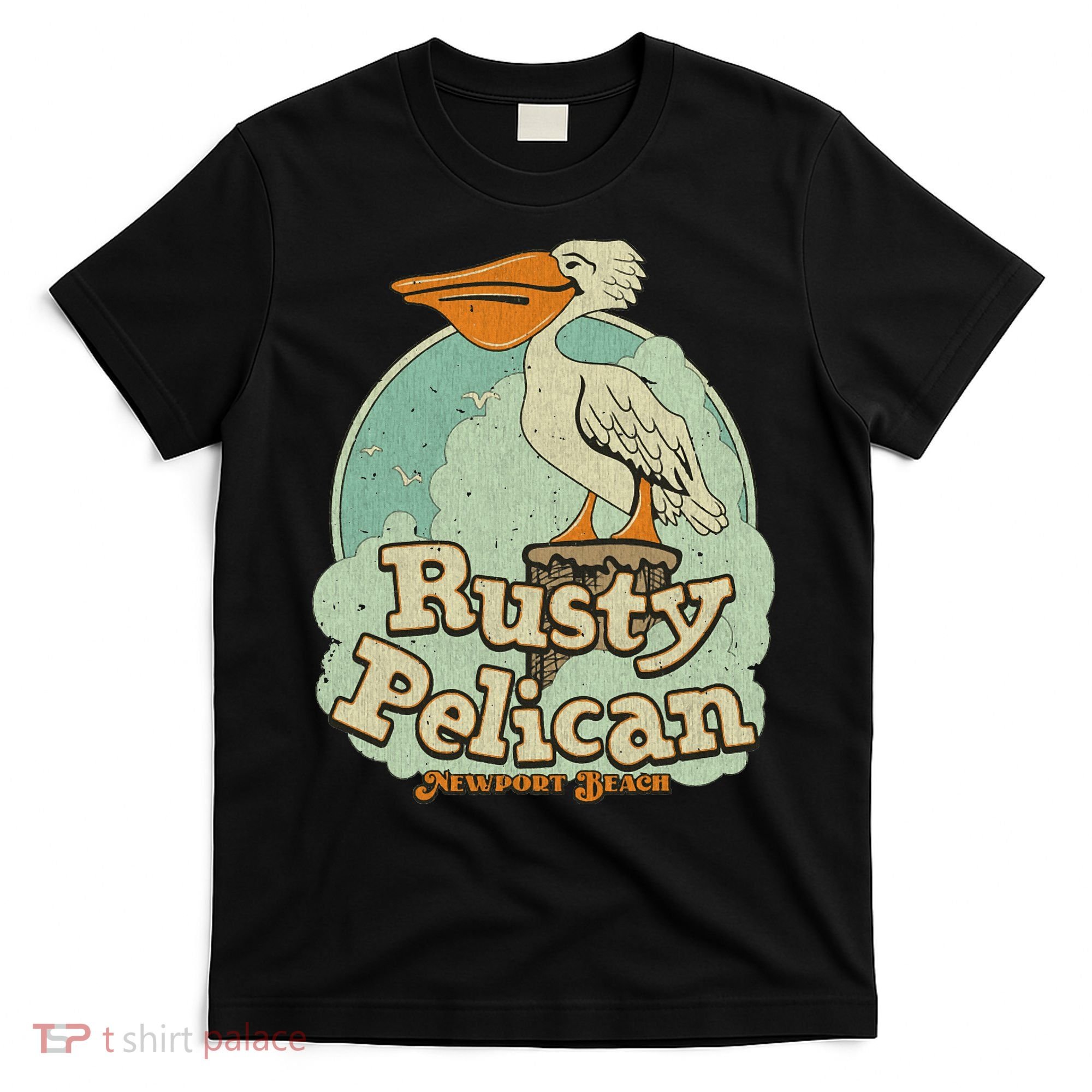 Vintage The Rusty Pelican 1972 Newport Beach T-Shirt
