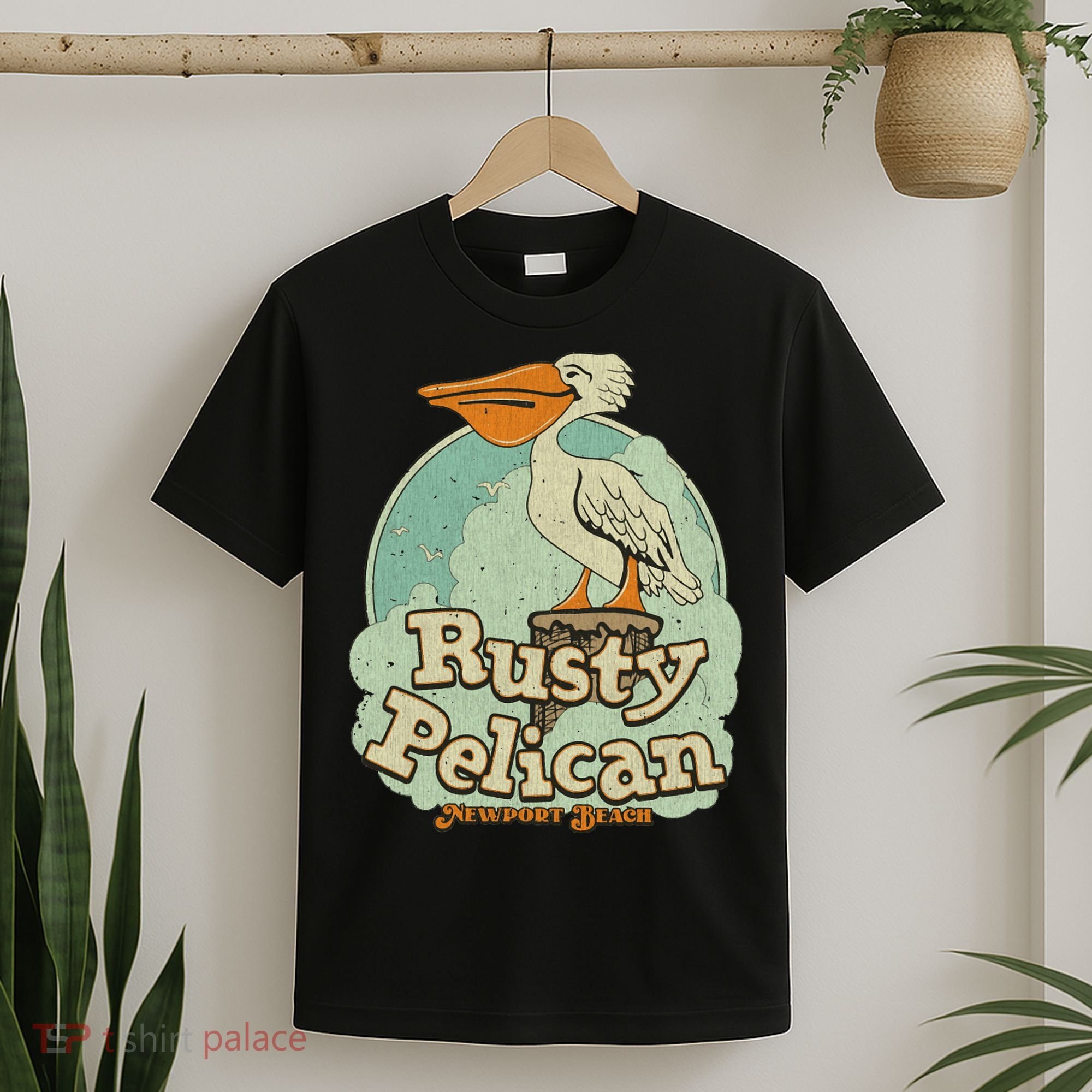 Vintage The Rusty Pelican 1972 Newport Beach T-Shirt