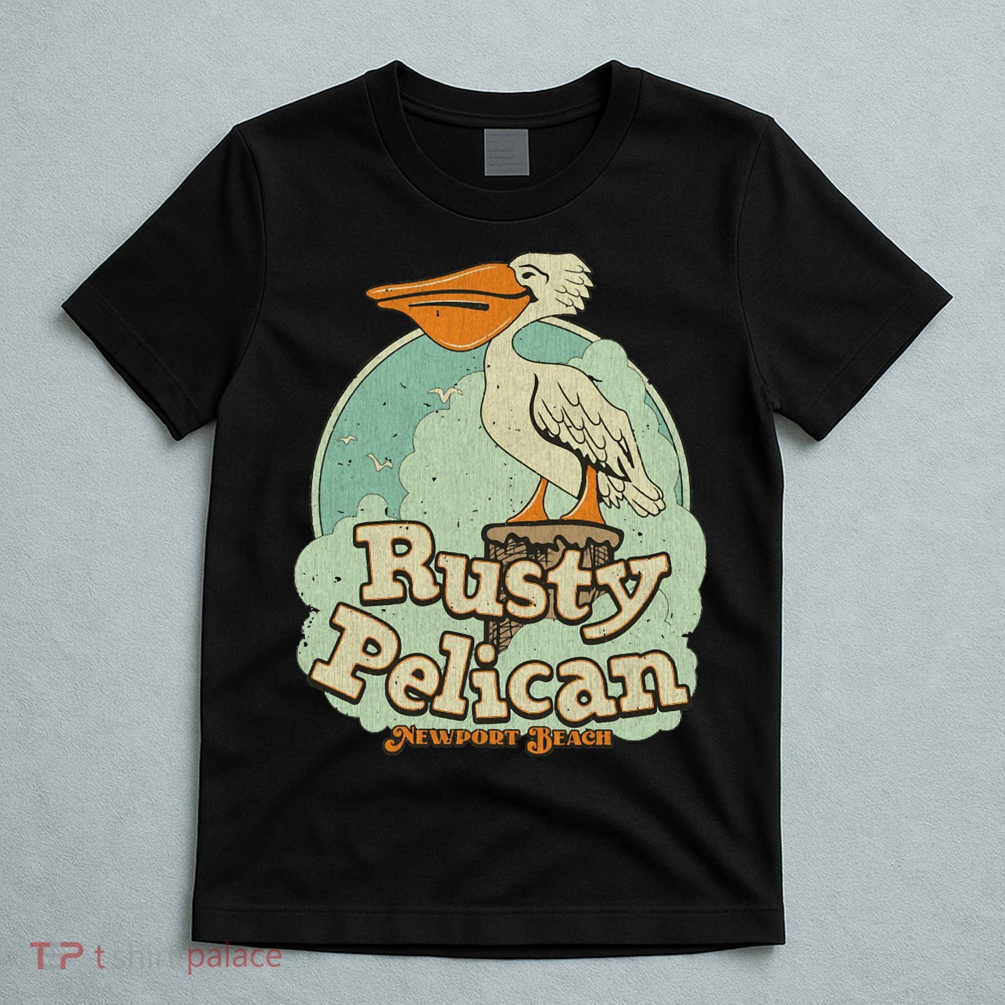 Vintage The Rusty Pelican 1972 Newport Beach T-Shirt