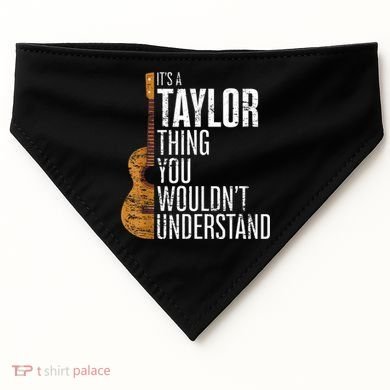 Vintage Taylor Retro ItS A Taylor Thing First Name 70S USA-Made Doggie Bandana