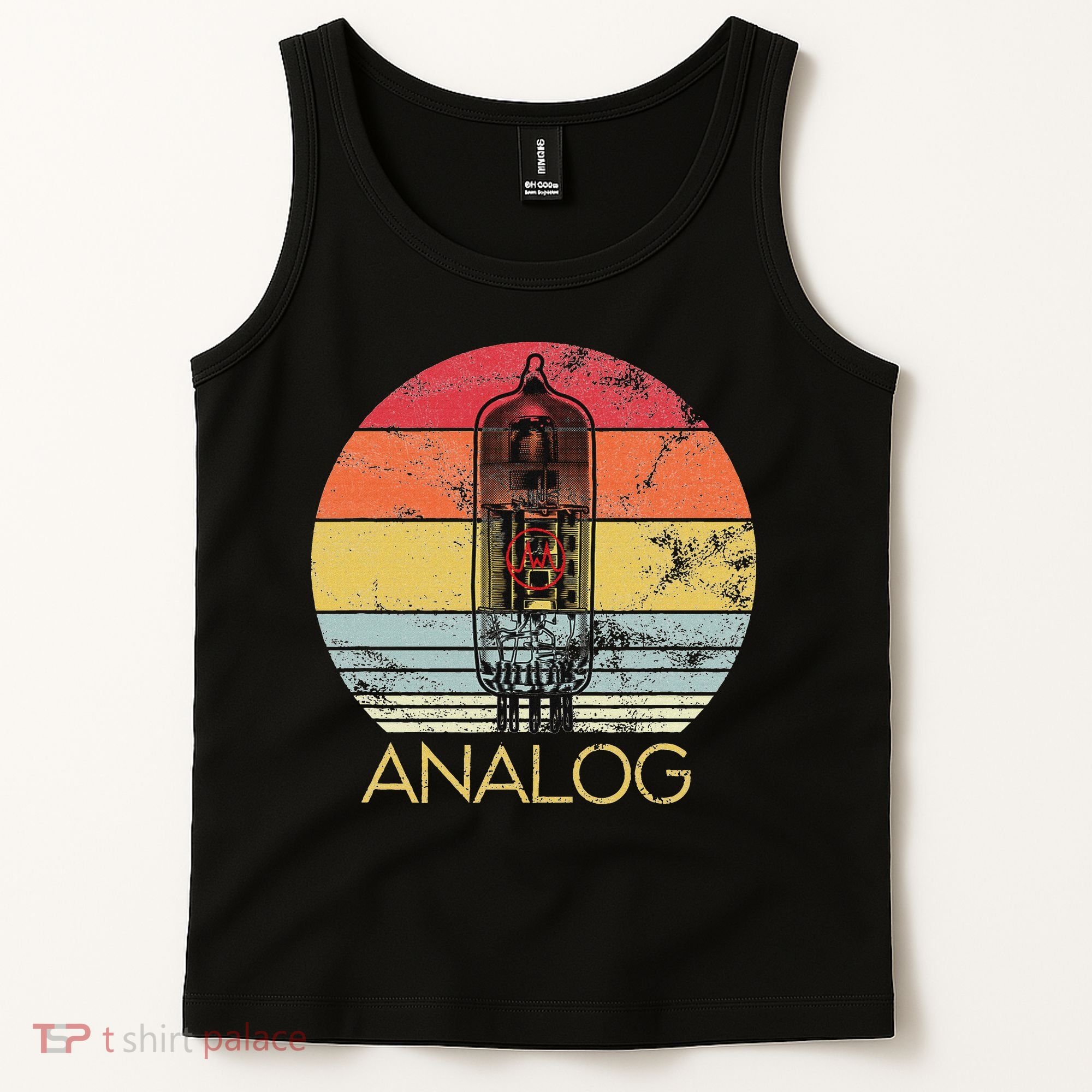 Vacuum Tube Retro Analog Audio Valve Amp Hi Fi Or Guitar Tank Top