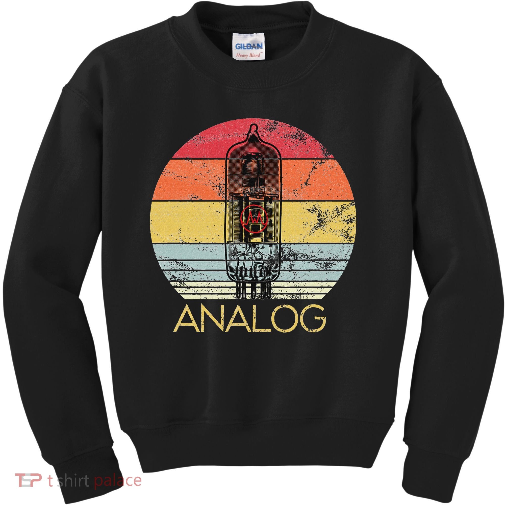 Vacuum Tube Retro Analog Audio Valve Amp Hi Fi Or Guitar Kids Sweatshirt