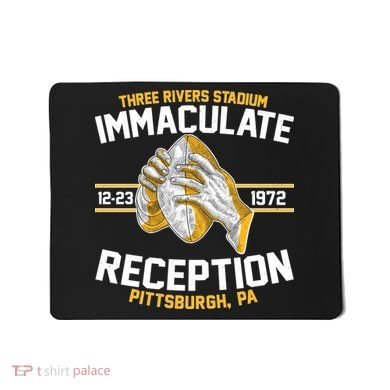 Vintage Three Rivers Stadium Immaculate Reception Football Mousepad