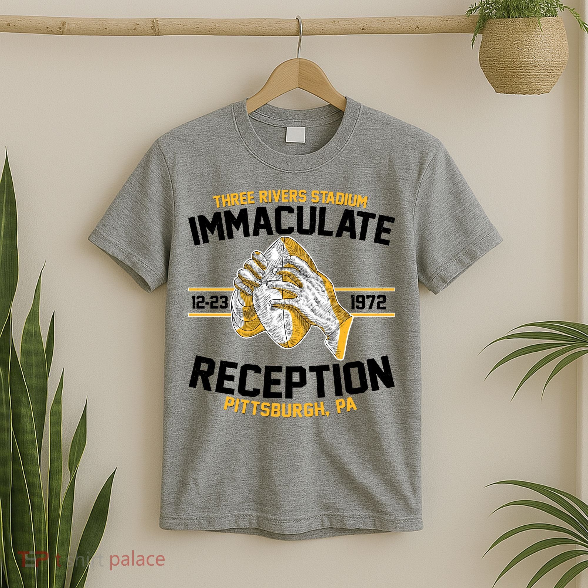 Vintage Three Rivers Stadium Immaculate Reception Football T-Shirt