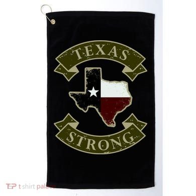 Vintage Texas Strong Logo Golf Towel