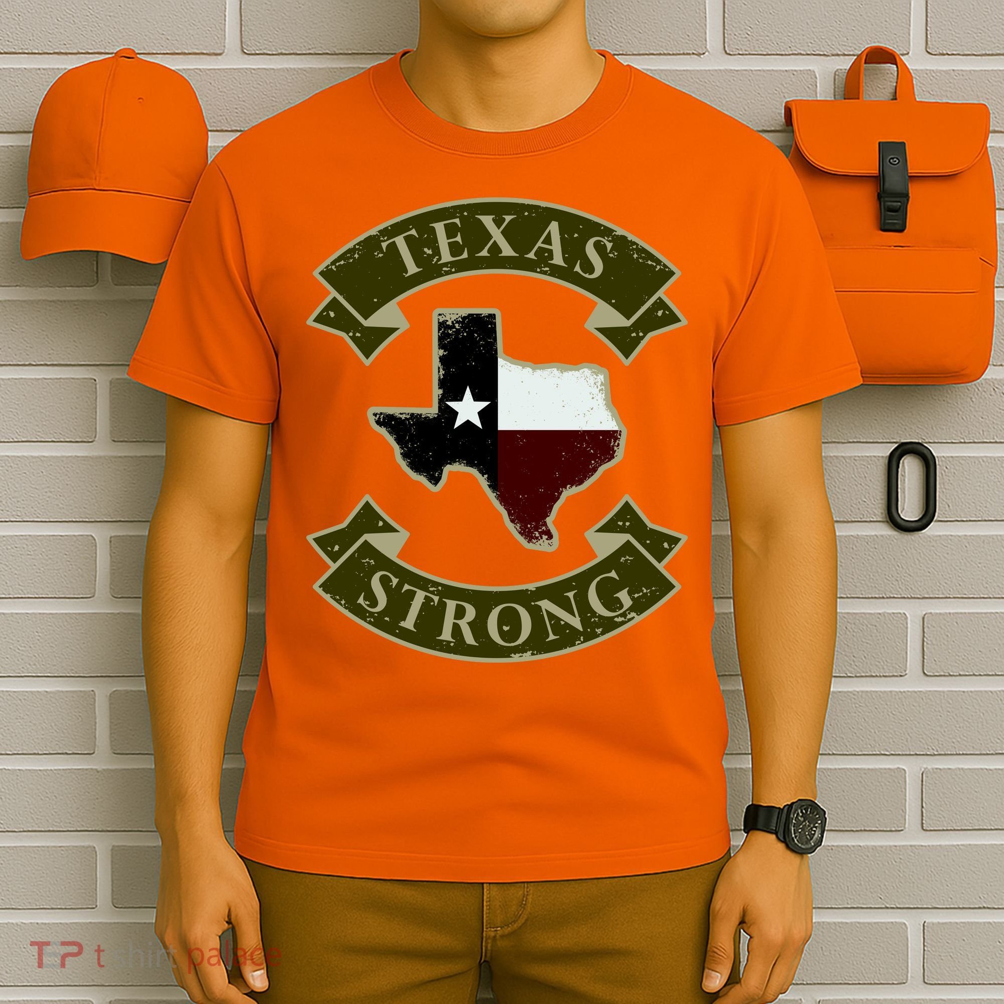 Vintage Texas Strong Logo T-Shirt