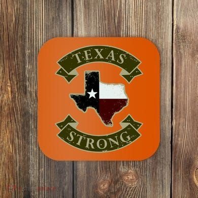 Vintage Texas Strong Logo Coaster