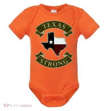 Vintage Texas Strong Logo Baby Bodysuit