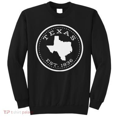 Vintage Texas State Map For Souvenirs Sweatshirt