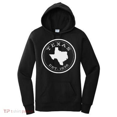 Vintage Texas State Map For Souvenirs Women's Hoodie