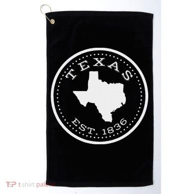 Vintage Texas State Map For Souvenirs Golf Towel