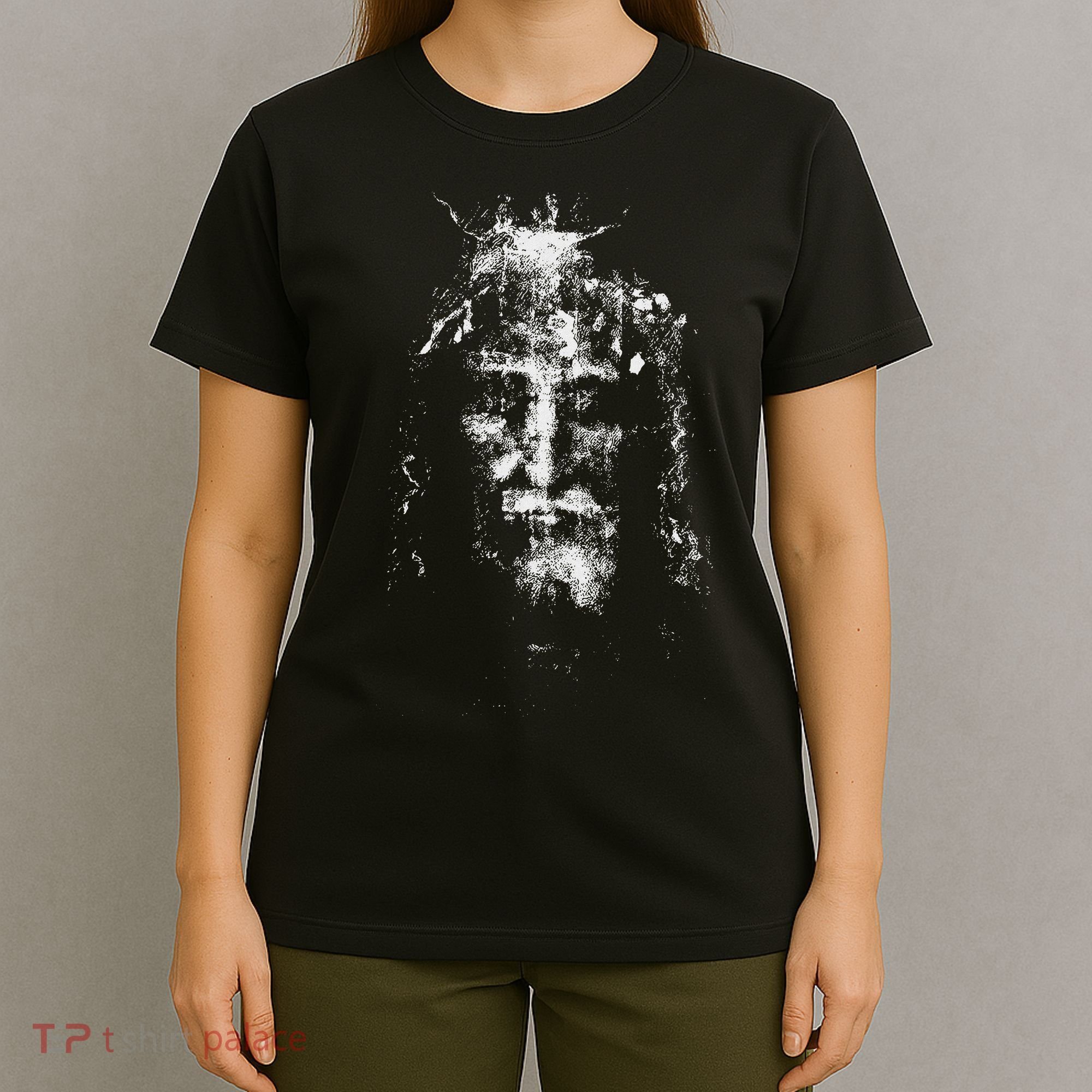 Vintage The Shroud Of Turin Holy Face Of Jesus T-Shirt