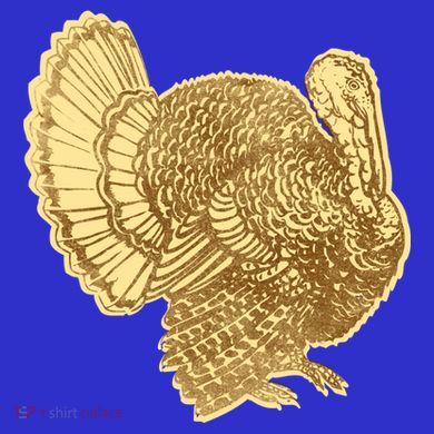 Vintage Thanksgiving Turkey Gift Button
