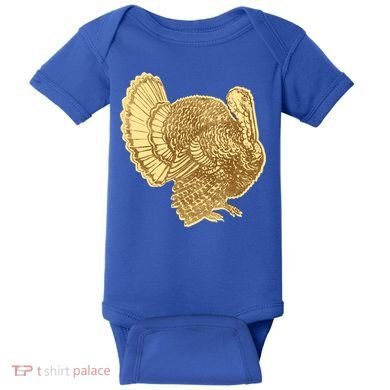 Vintage Thanksgiving Turkey Gift Baby Bodysuit