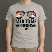 Vintage Talk To Me Rooster Glasses Retro Mens Women T-Shirt thumb 3