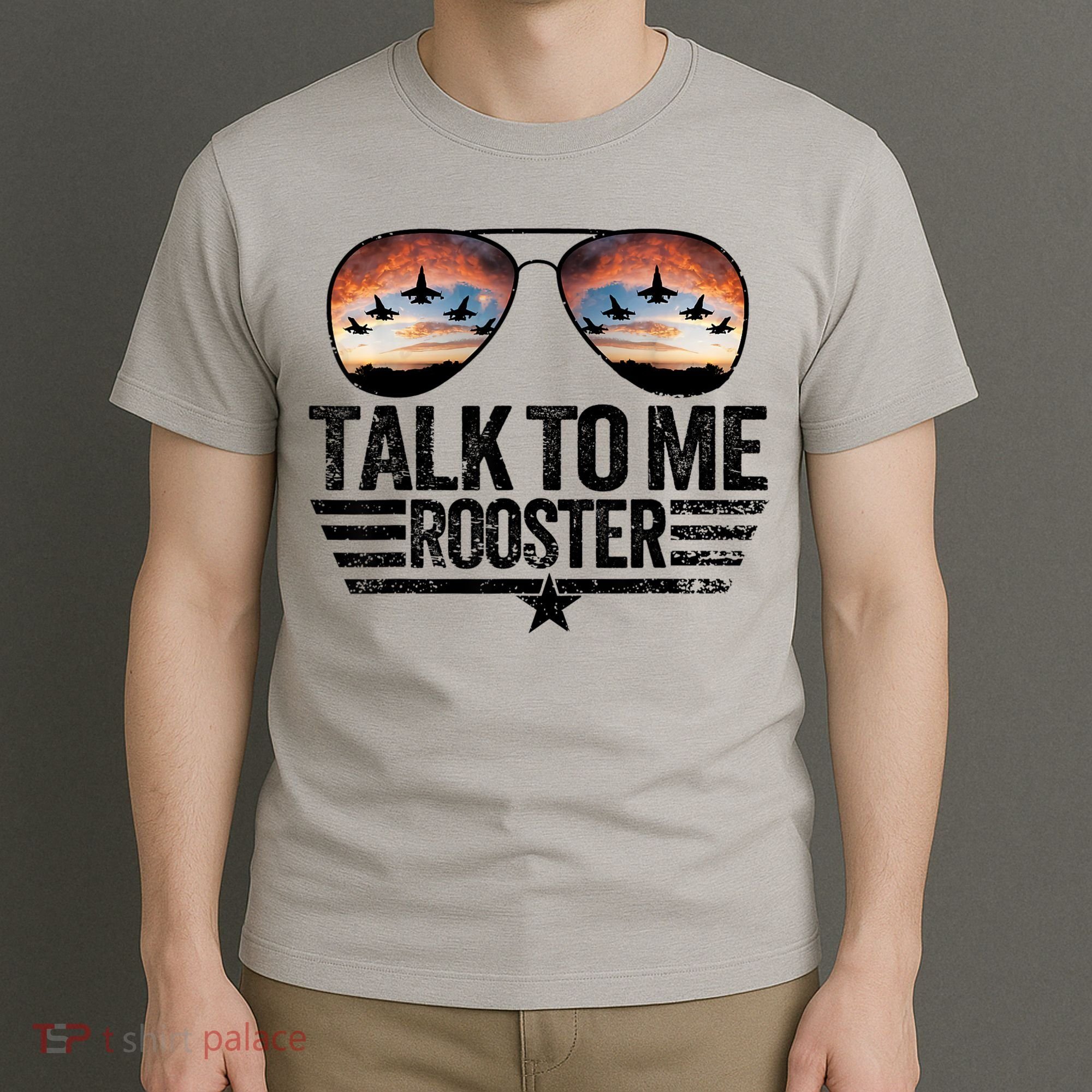 Vintage Talk To Me Rooster Glasses Retro Mens Women T-Shirt