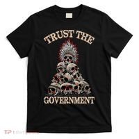 Vintage Trust The Government Skull Native American T-Shirt thumb 0