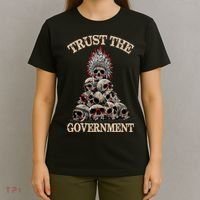 Vintage Trust The Government Skull Native American T-Shirt thumb 4