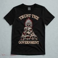 Vintage Trust The Government Skull Native American T-Shirt thumb 5