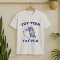 Vintage Top Tier Yapper Meme Retro Cartoon T-Shirt thumb 2