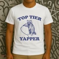 Vintage Top Tier Yapper Meme Retro Cartoon T-Shirt thumb 3