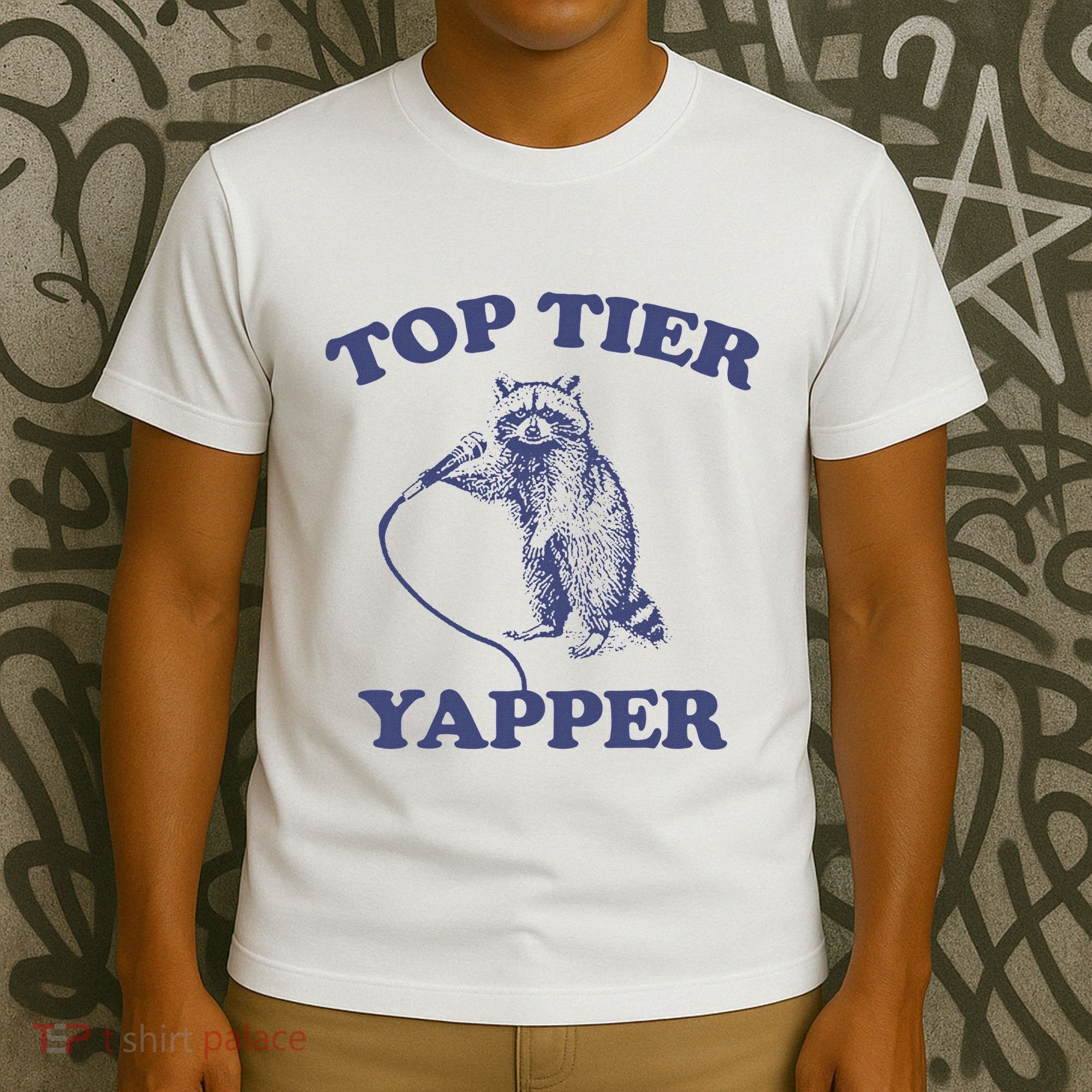Vintage Top Tier Yapper Meme Retro Cartoon T-Shirt