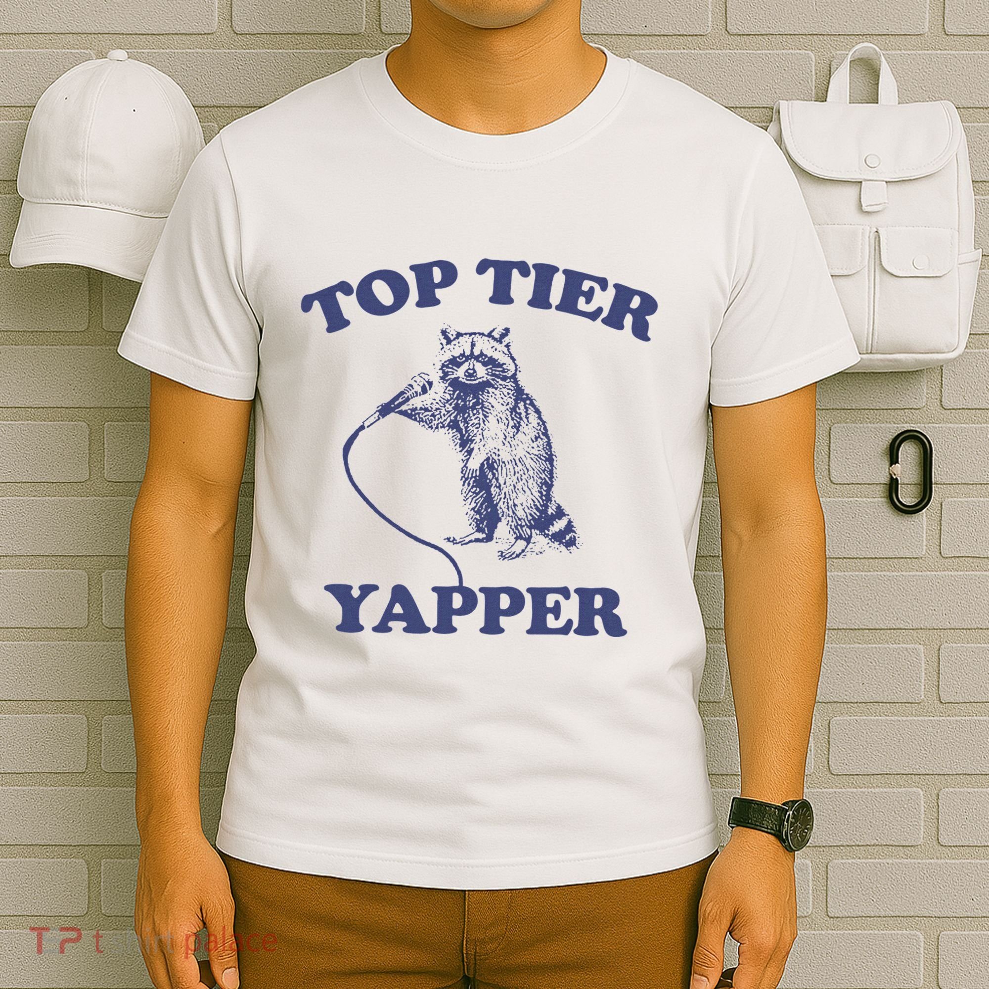 Vintage Top Tier Yapper Meme Retro Cartoon T-Shirt