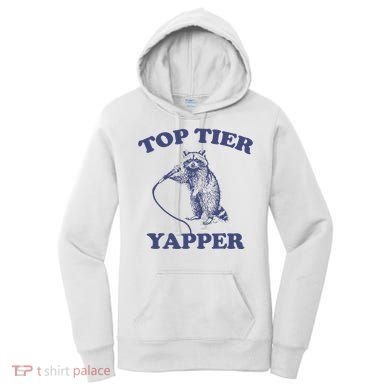 Vintage Top Tier Yapper Meme Retro Cartoon Women's Hoodie