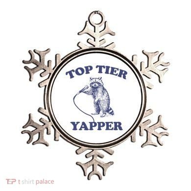 Vintage Top Tier Yapper Meme Retro Cartoon Ornament