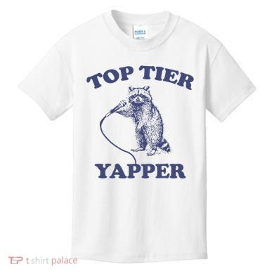 Vintage Top Tier Yapper Meme Retro Cartoon Kids T-Shirt