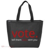 Vote Tell Them Ruth Sent You Funny American Tote Bag thumb 0