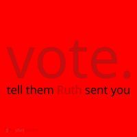 Vote Tell Them Ruth Sent You Funny American Santa Hat thumb 1