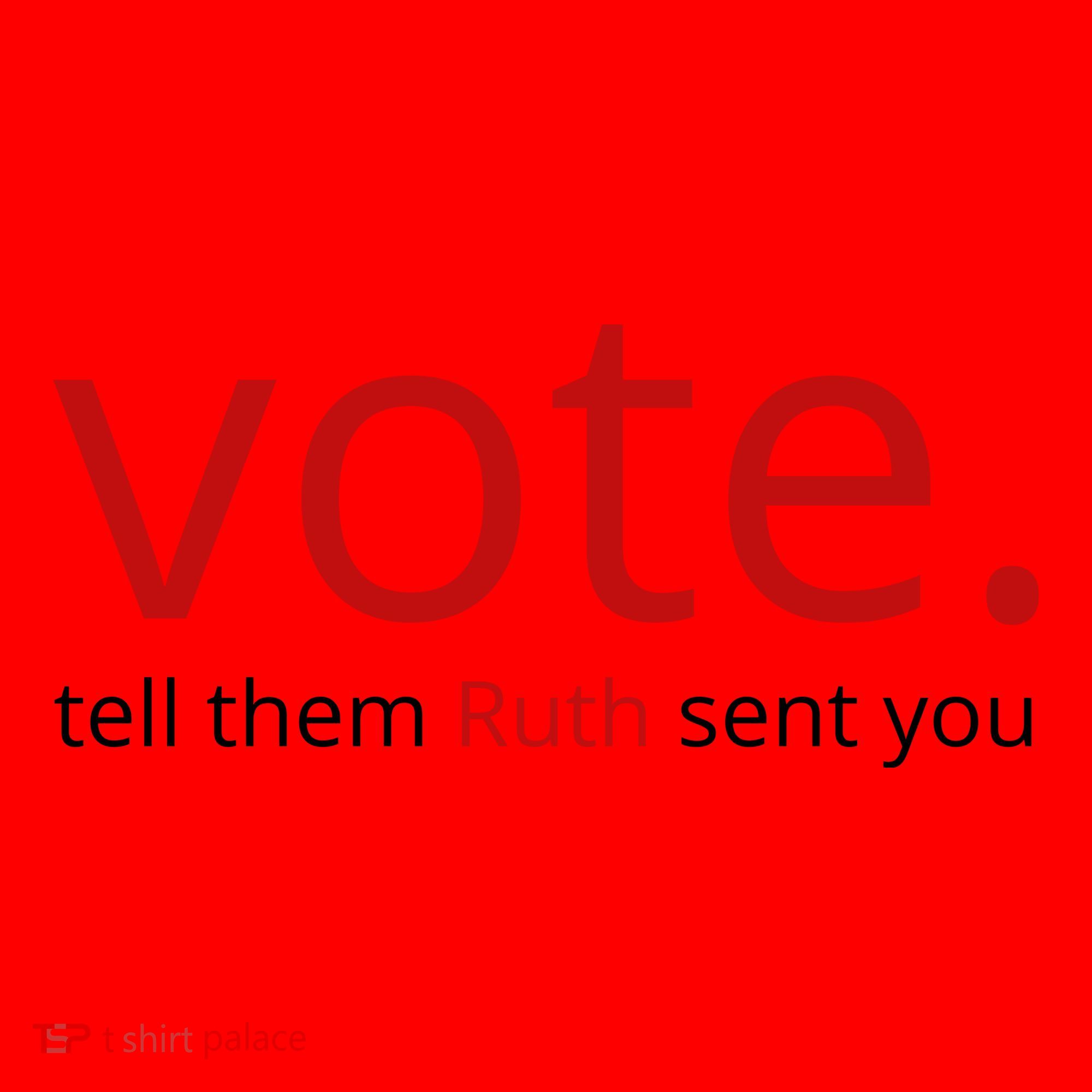 Vote Tell Them Ruth Sent You Funny American Santa Hat