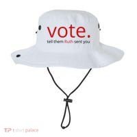 Vote Tell Them Ruth Sent You Funny American Bucket Hat thumb 0